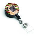 Carolines Treasures Mastiff Candy Cane Holiday Christmas Retractable Badge Reel SC9345BR